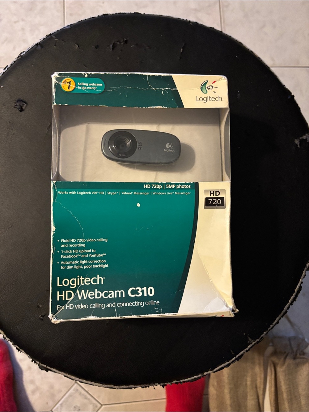 Logitech HD Webcam C310 – Black and Silver Accents